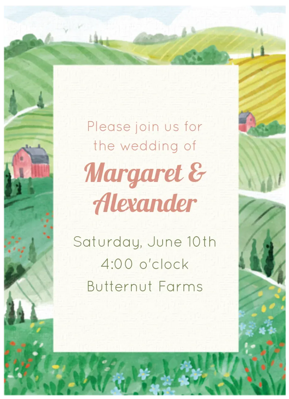 Country Landscape card