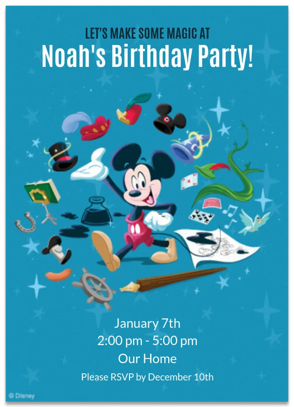 Mickey Mouse Imagination card