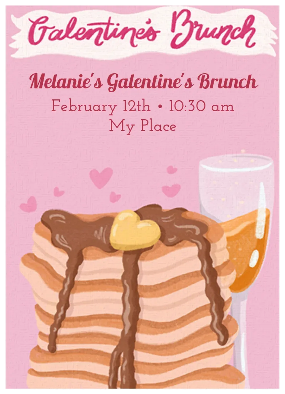 Galentine's Brunch card