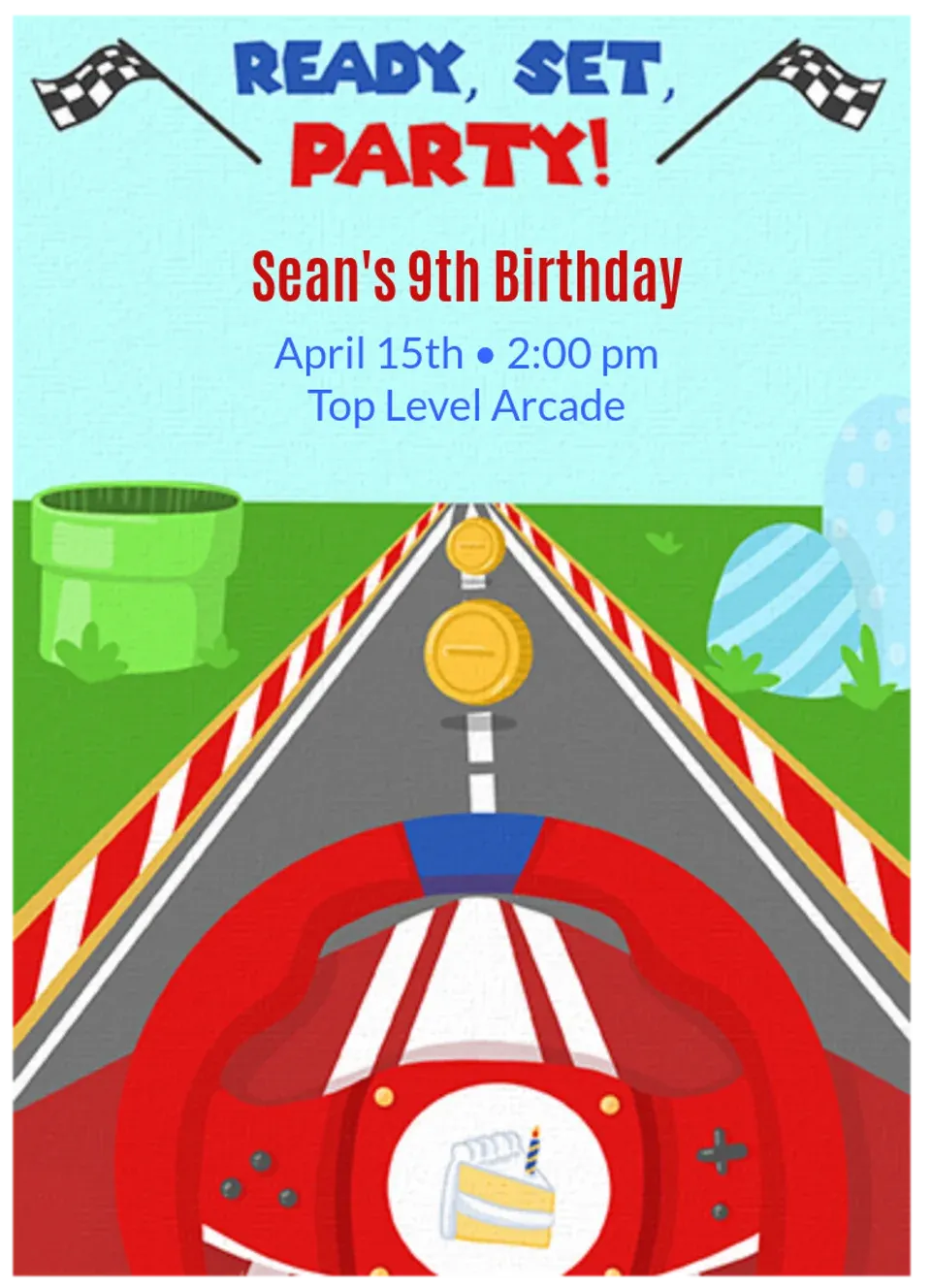 Video Game Racer card