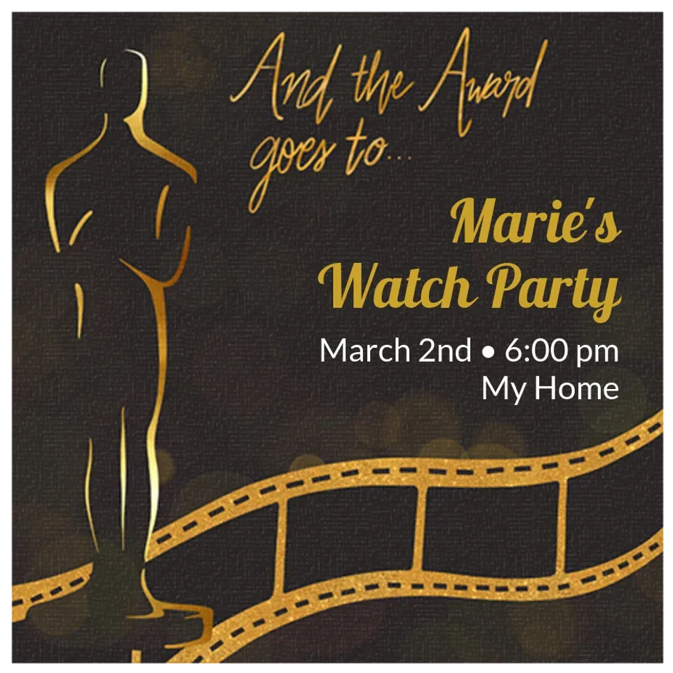 Award Show Gold card