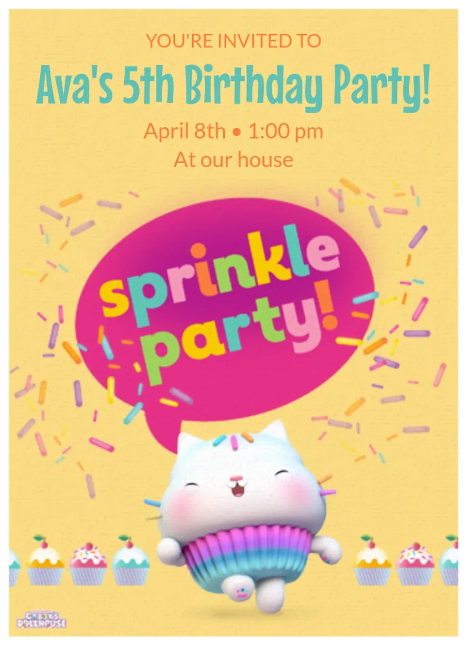 Gabby's Dollhouse | Sprinkle Party  card
