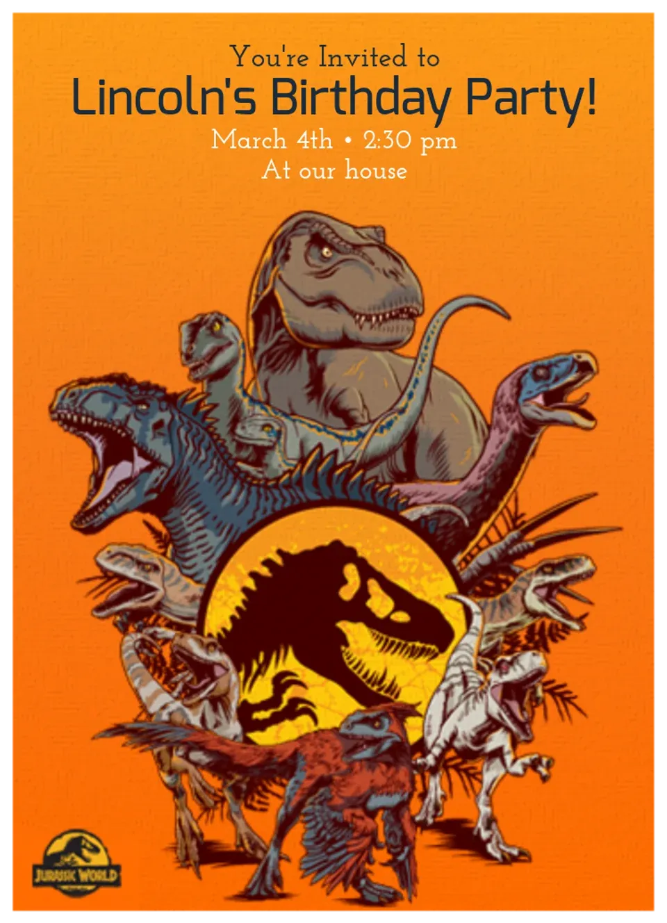 Jurassic World | Logo Classic card