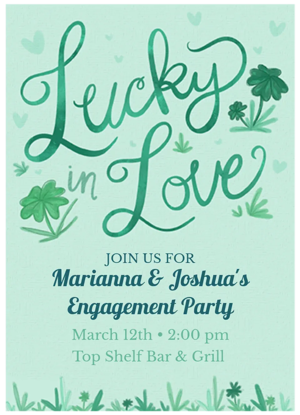 Lucky in Love card