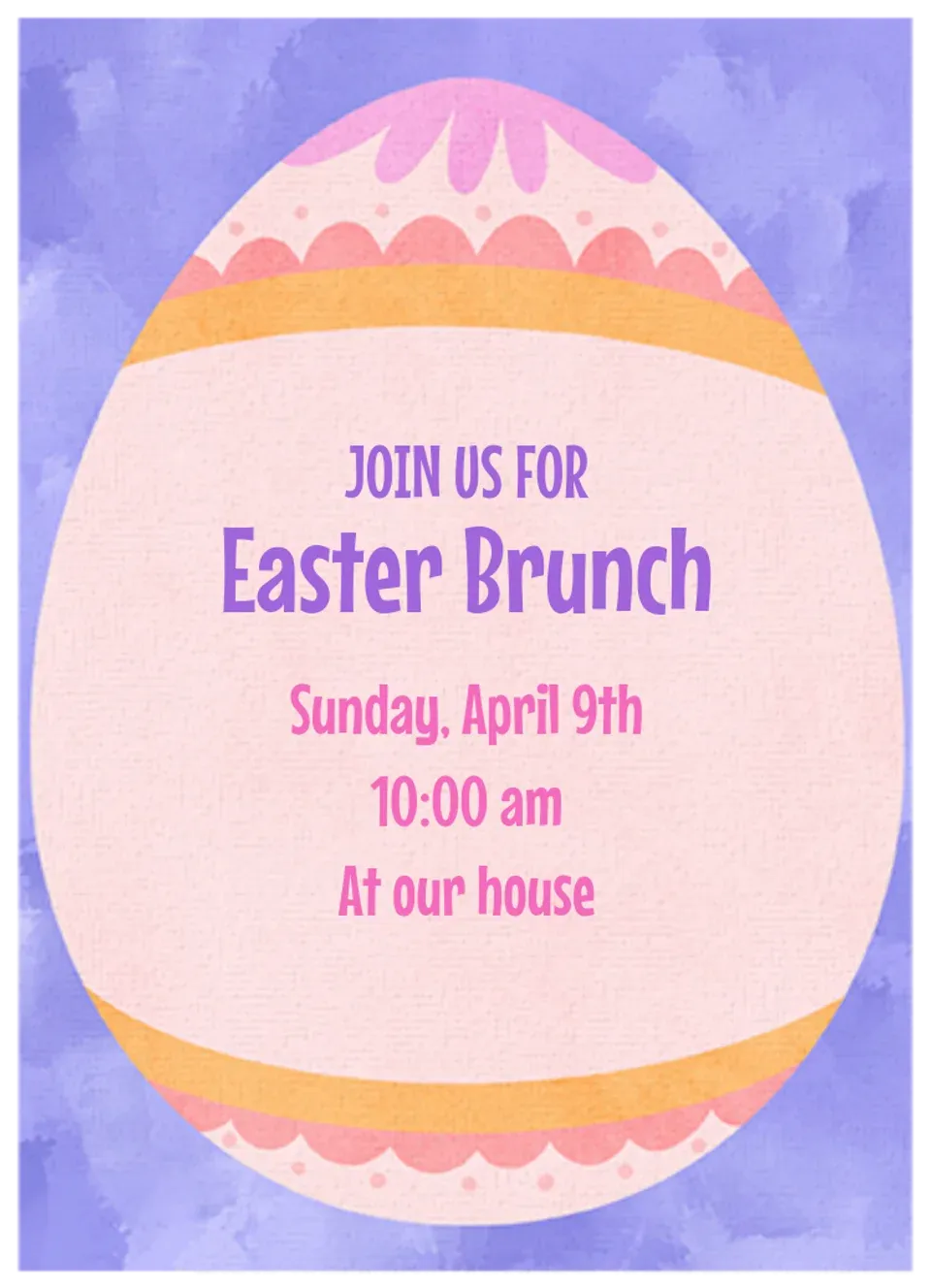 Easter Egg Celebration card
