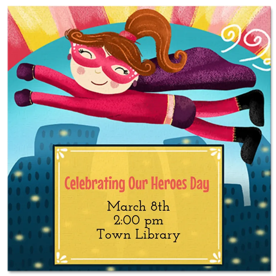 Superhero Women's History card