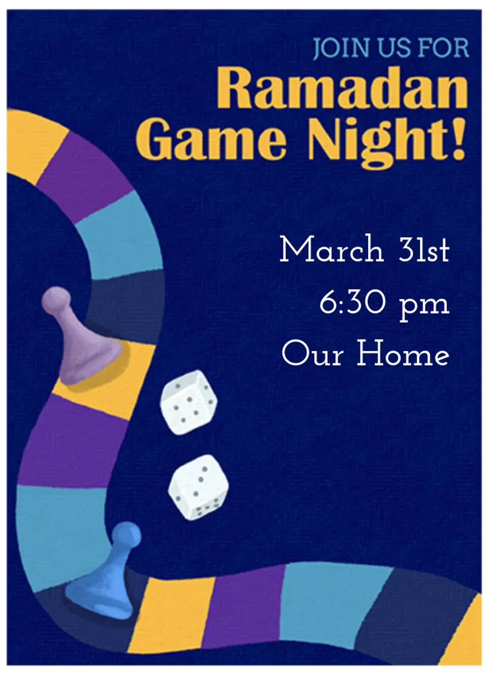 Ramadan Game Night card