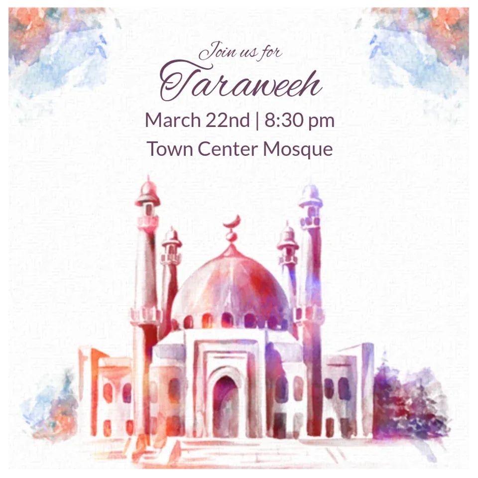 Taraweeh card