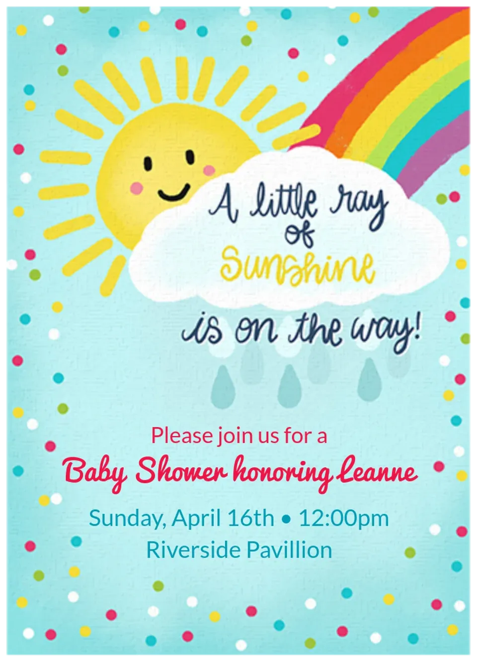 Ray of Sunshine card