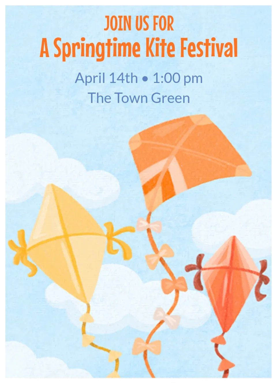 Spring Kites card