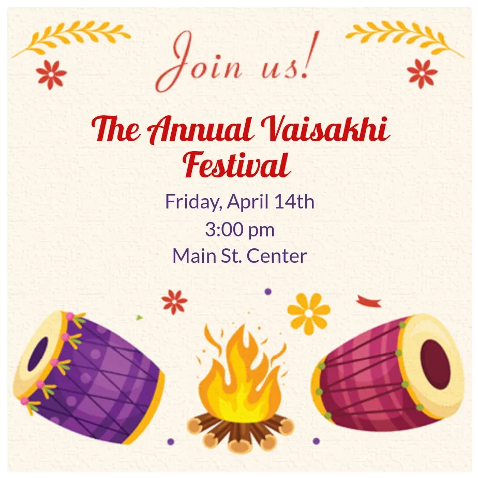 Vaisakhi Festival  card