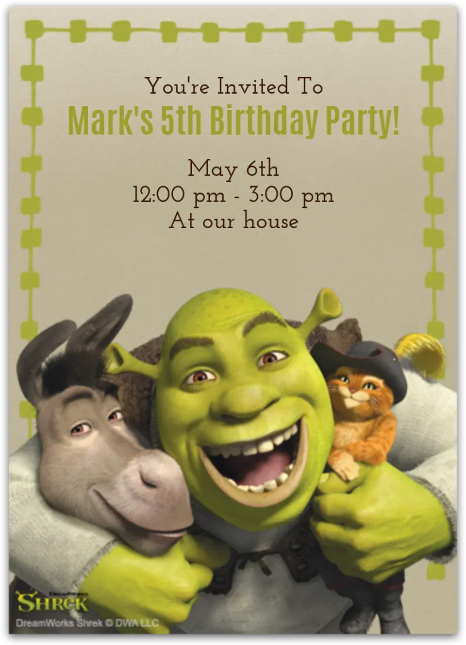 Shrek | Friends card