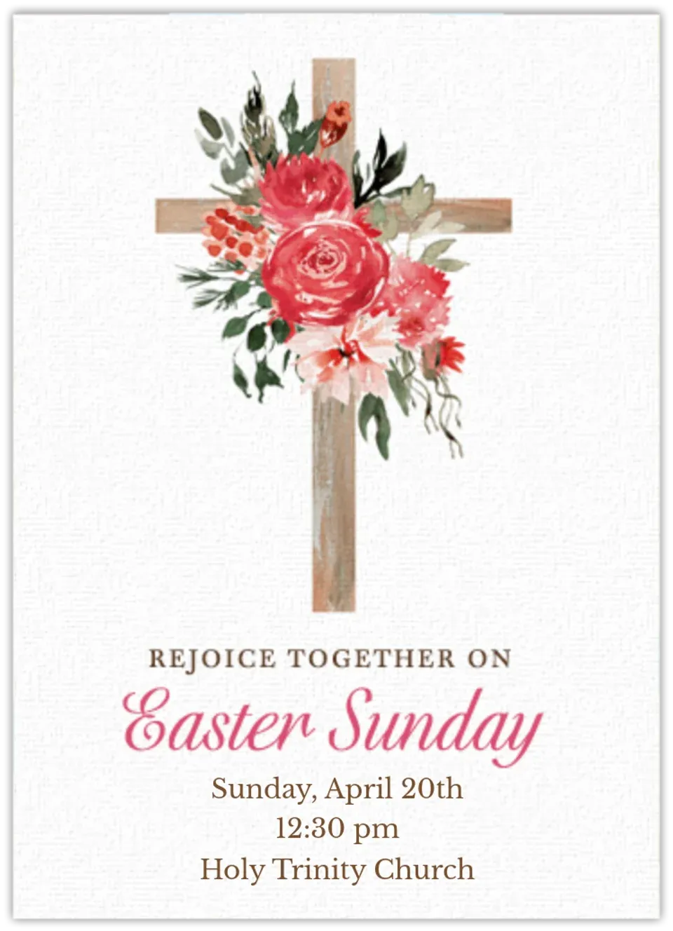 Religious Easter card