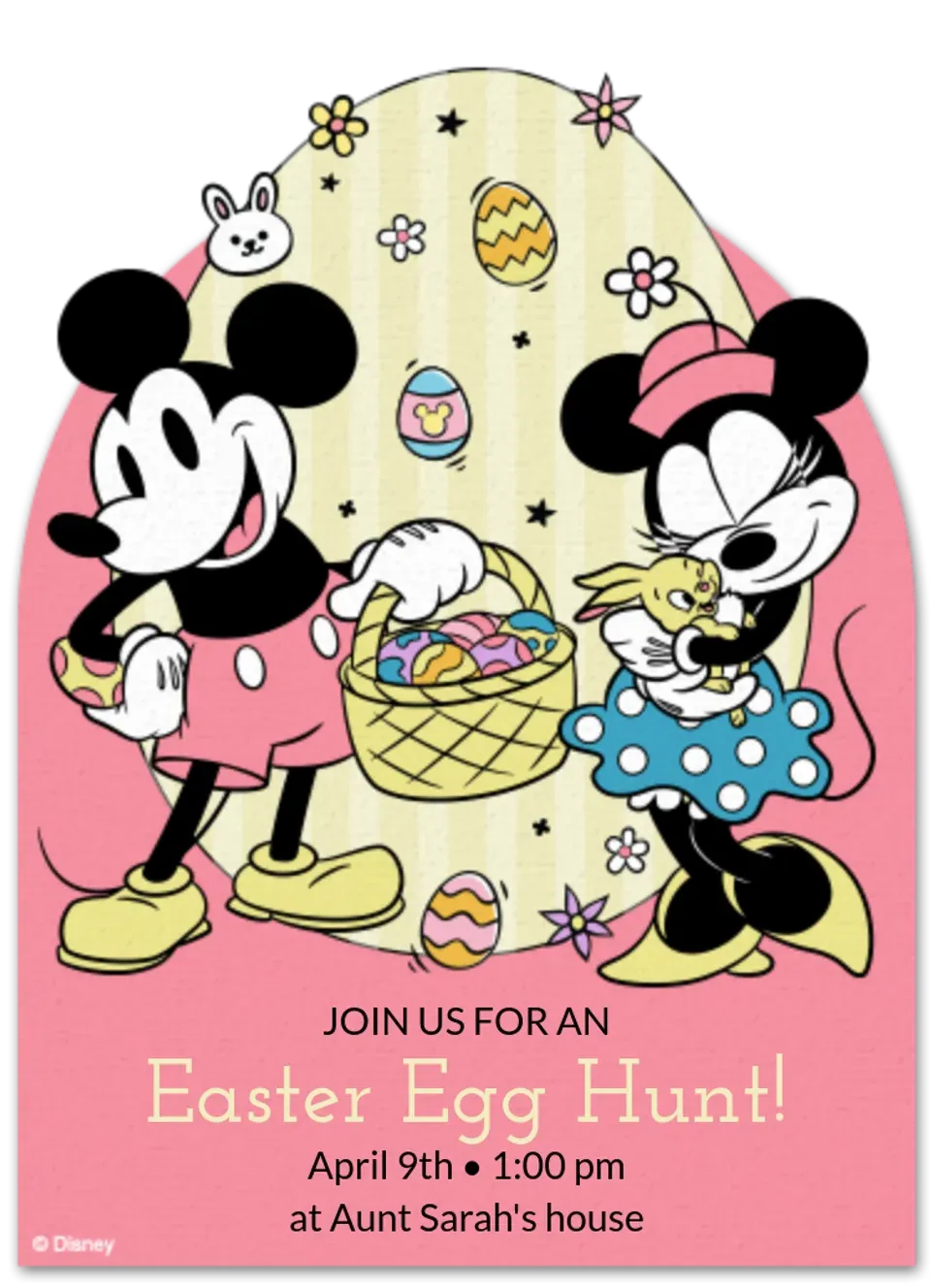 Mickey & Friends Easter card