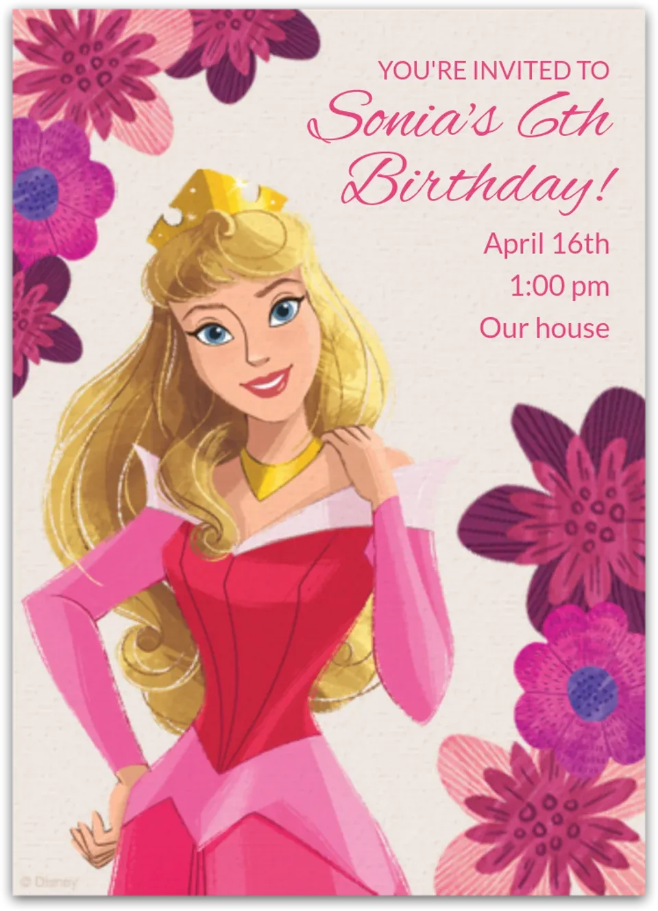 Princess Aurora card
