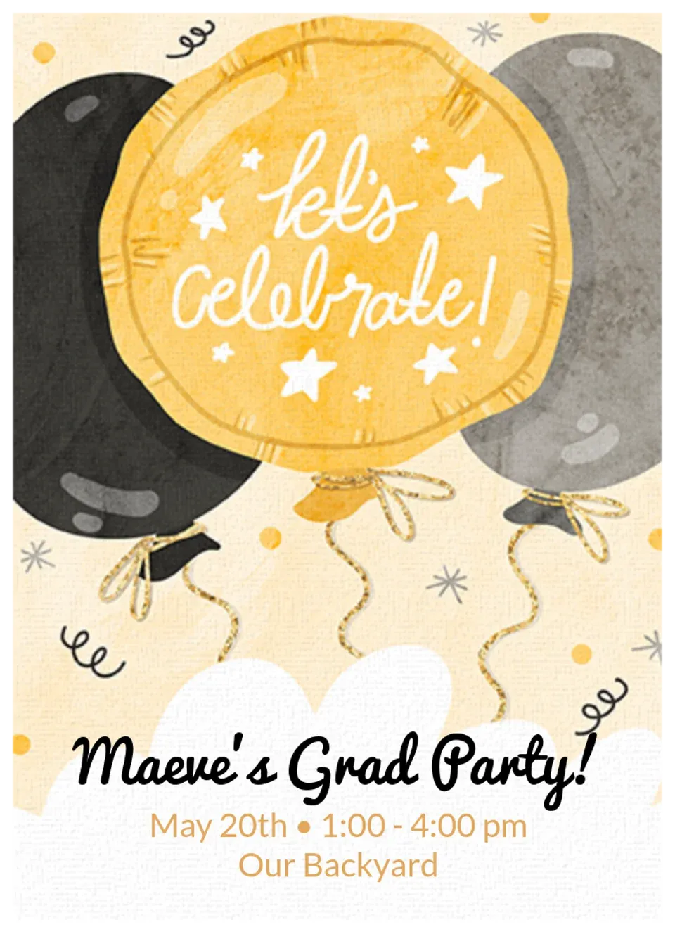 Graduation Balloons card