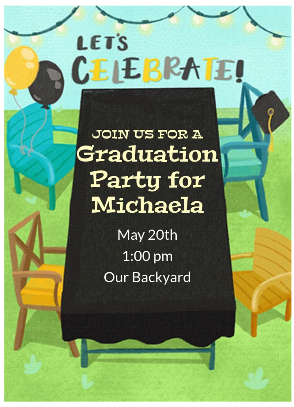 Backyard Grad card