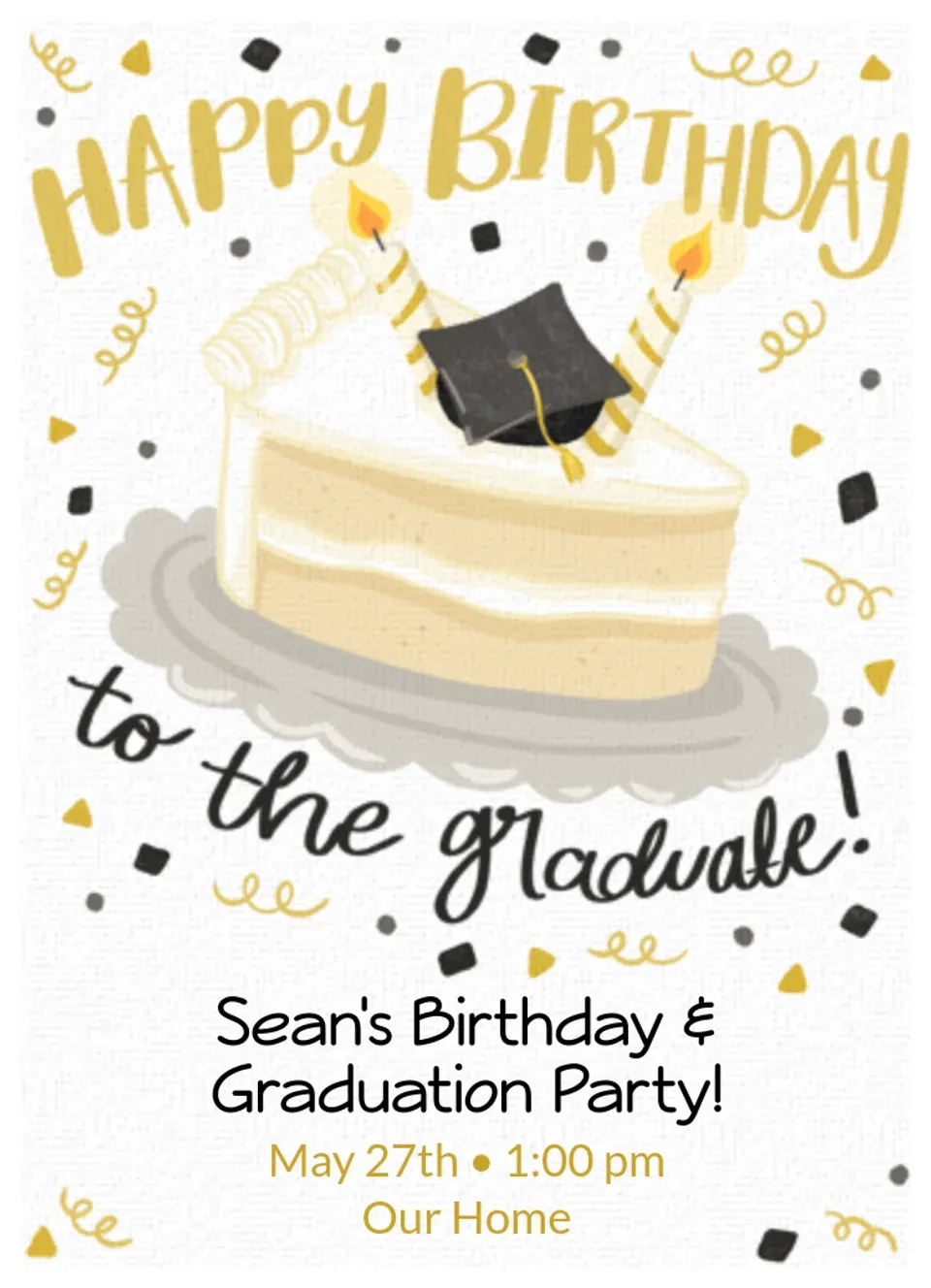 Graduation Birthday card