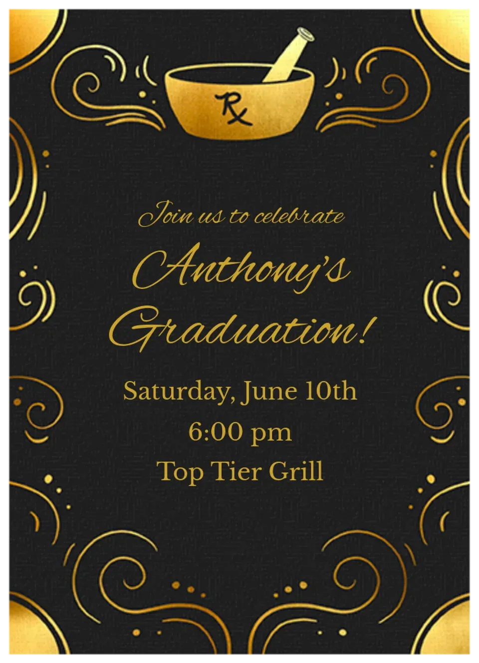 Pharmacy Graduation card