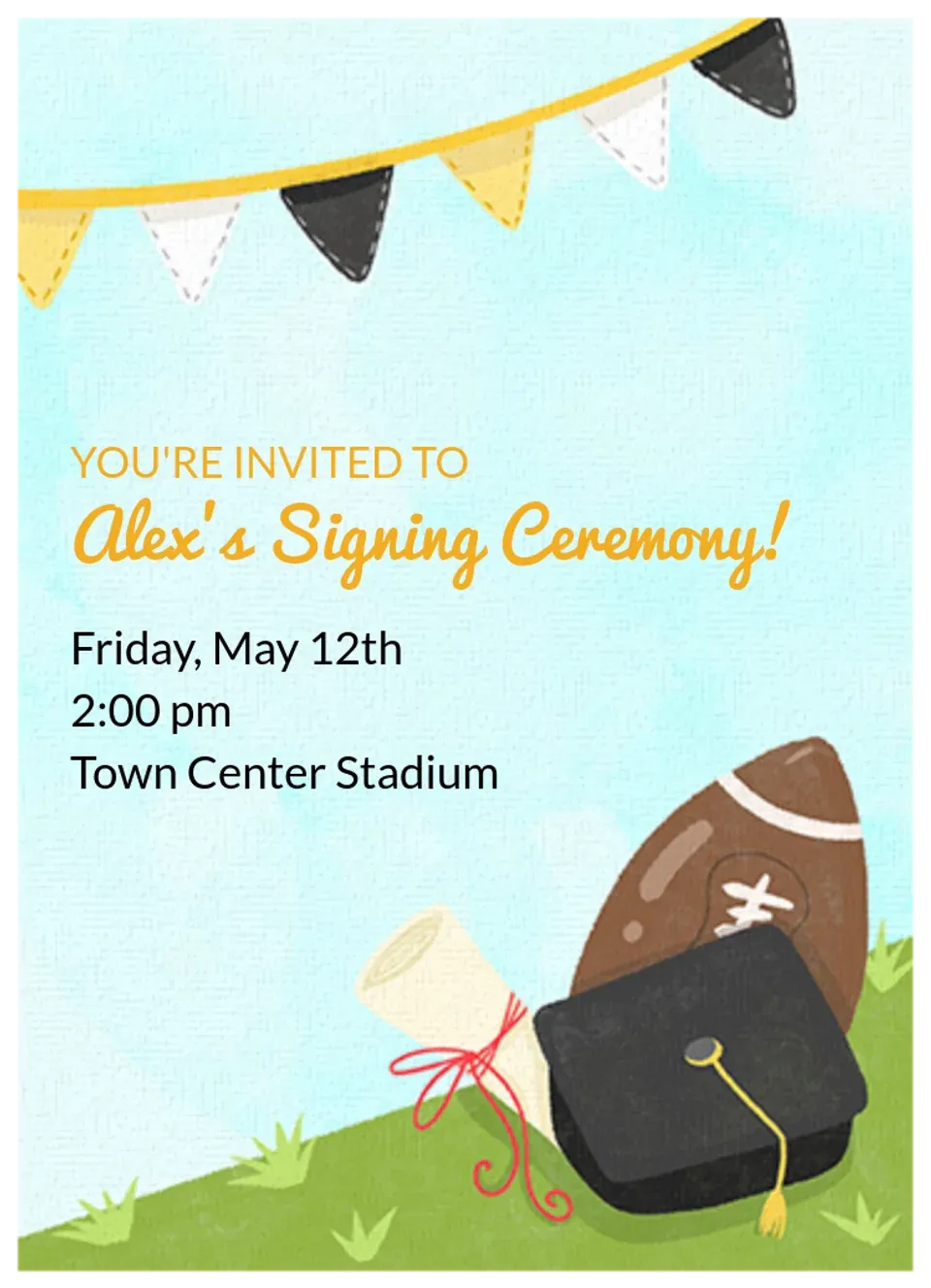 Signing Ceremony Football card