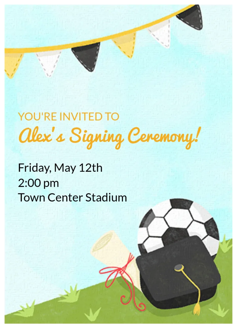 Signing Ceremony Soccer card