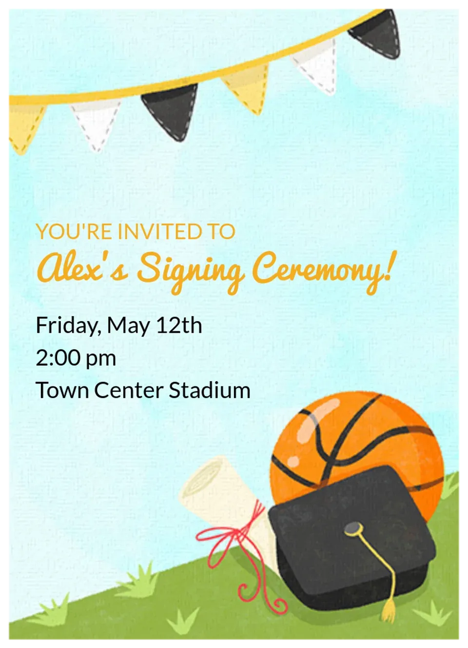 Signing Ceremony Basketball card