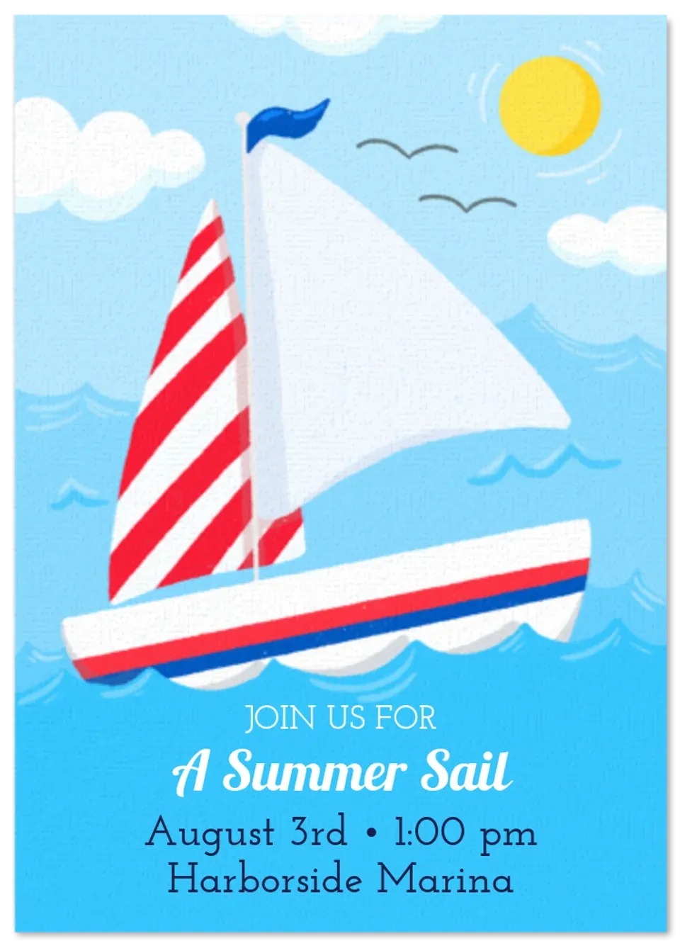 Sunny Sailboat card