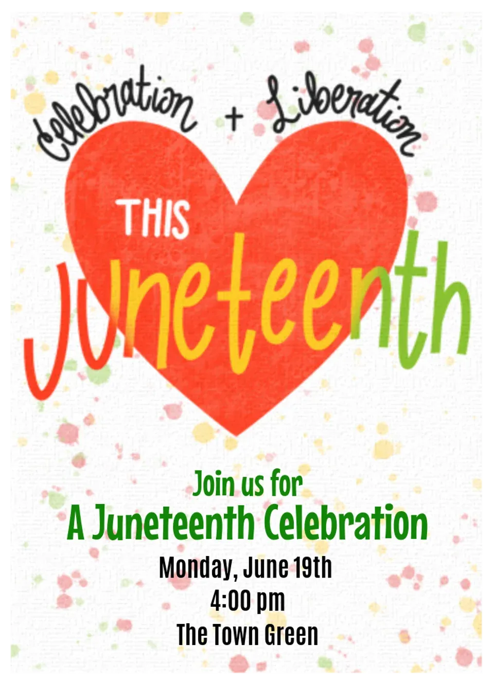 Juneteenth Heart card