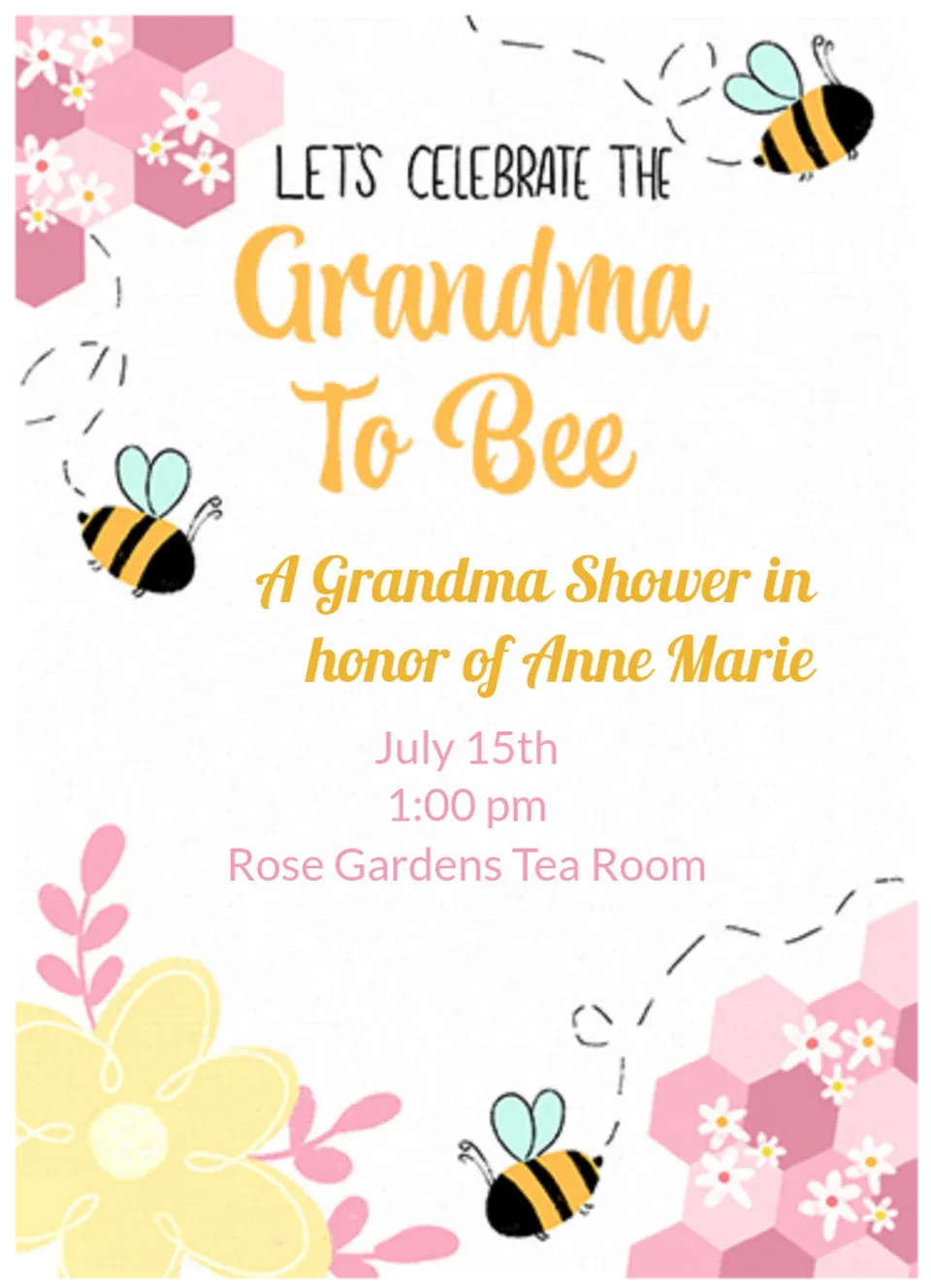Grandma Shower card