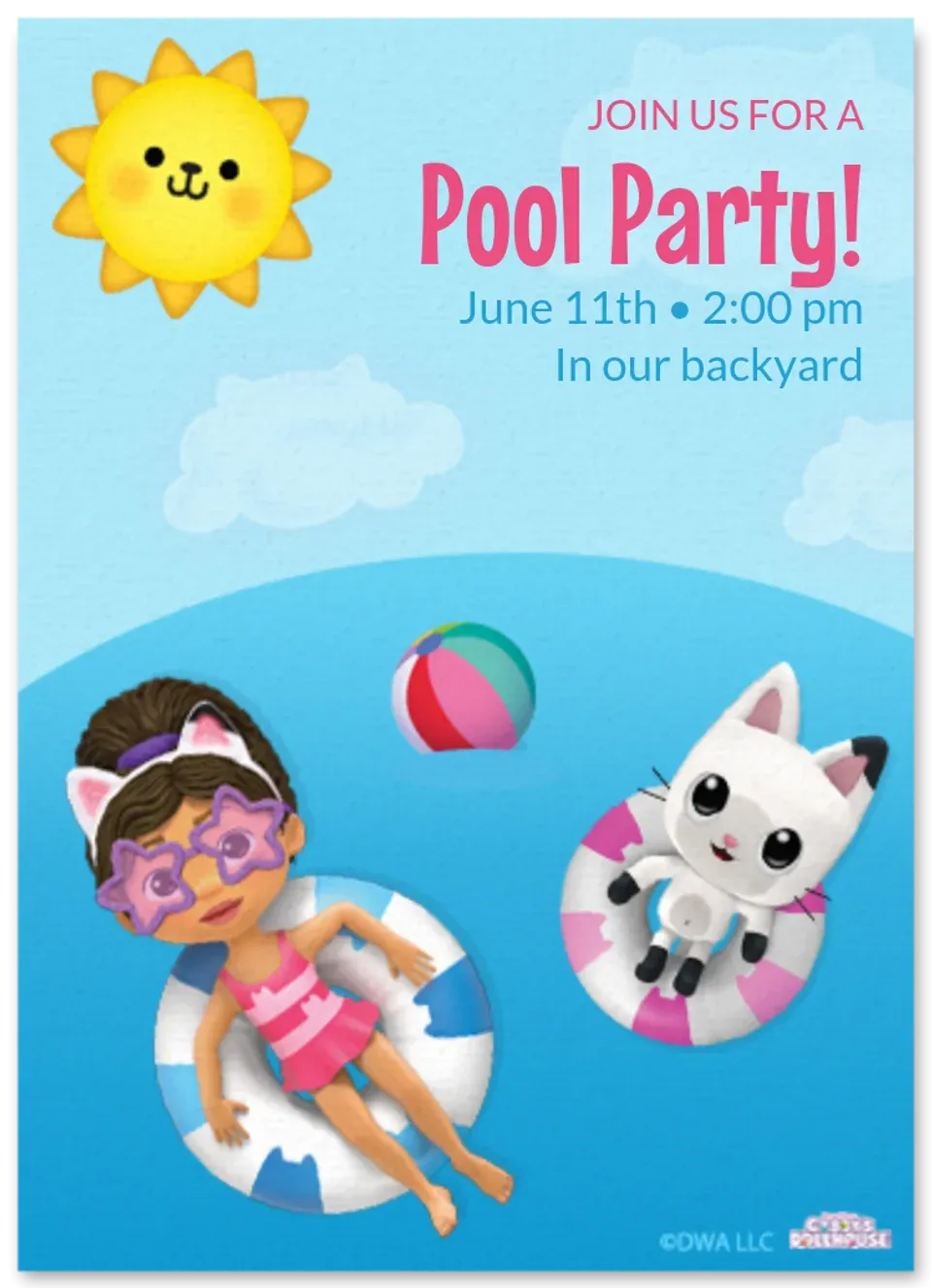 Gabby's Dollhouse | Pool Party  card