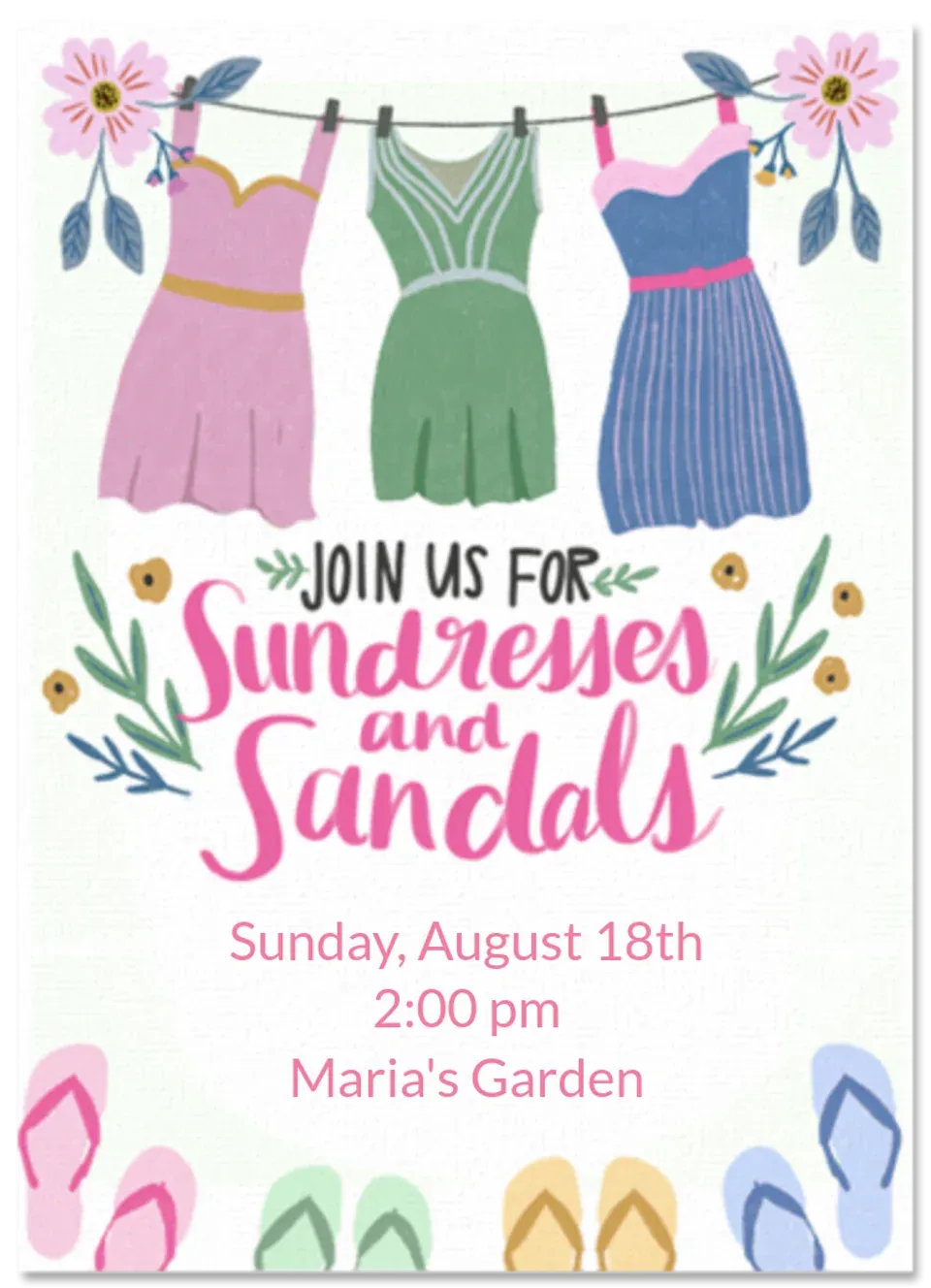 Sundresses & Sandals card