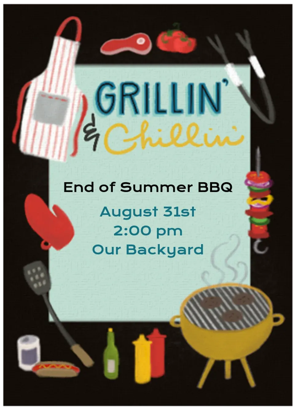 Grillin' & Chillin' card