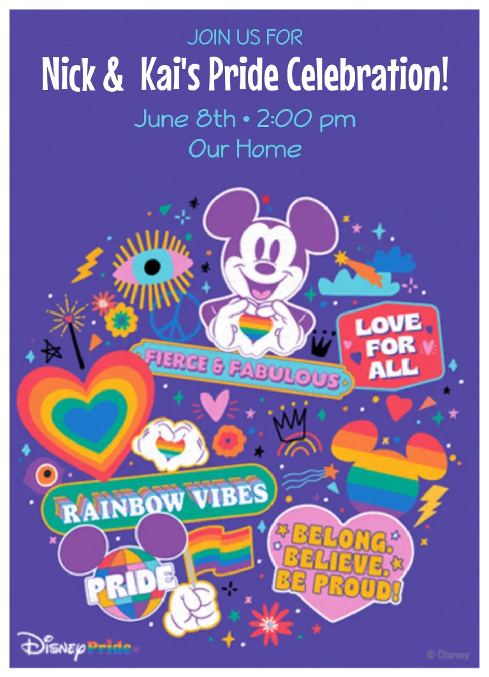 Disney Pride card