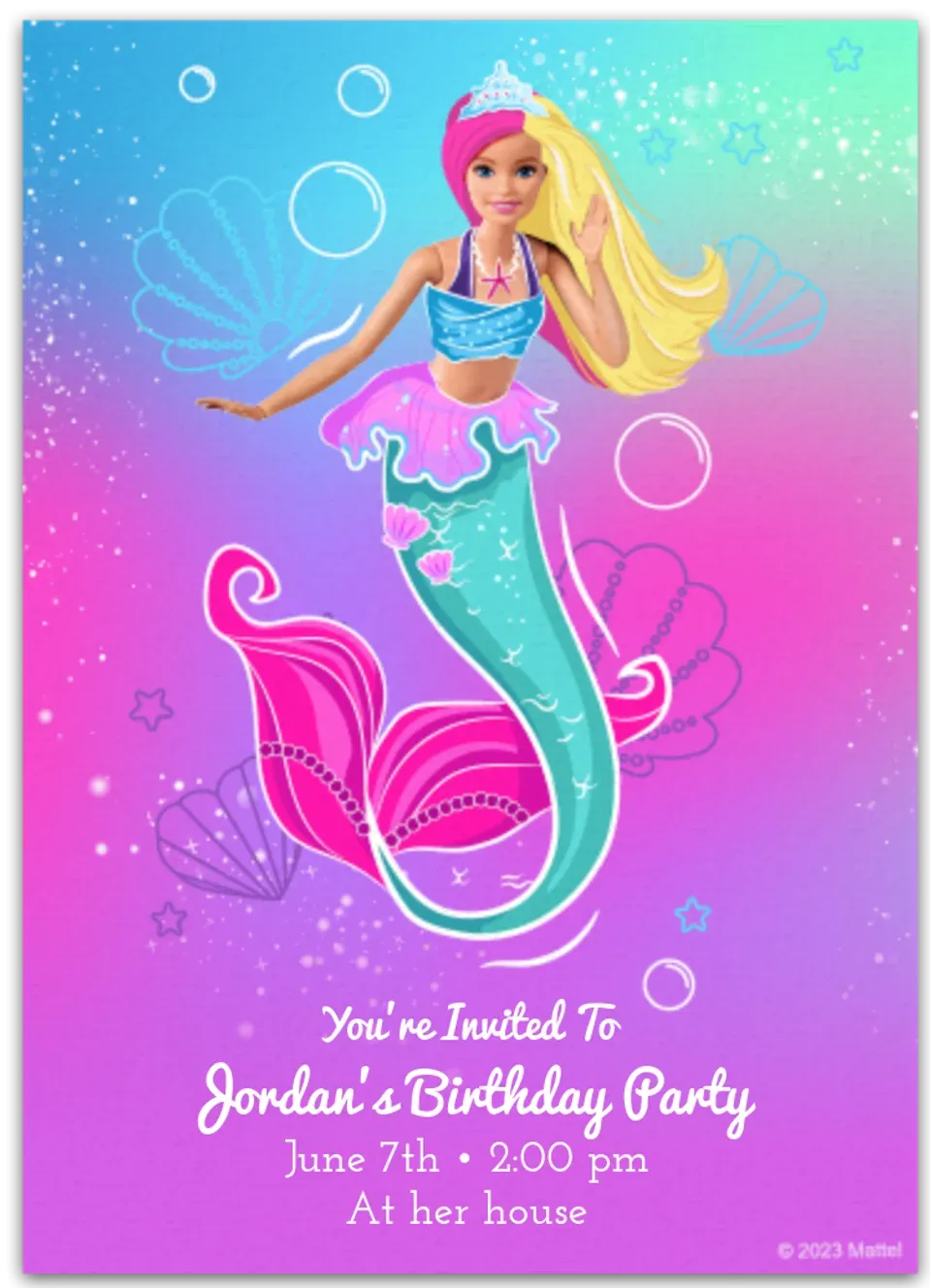 Barbie | Fantasy Mermaid card