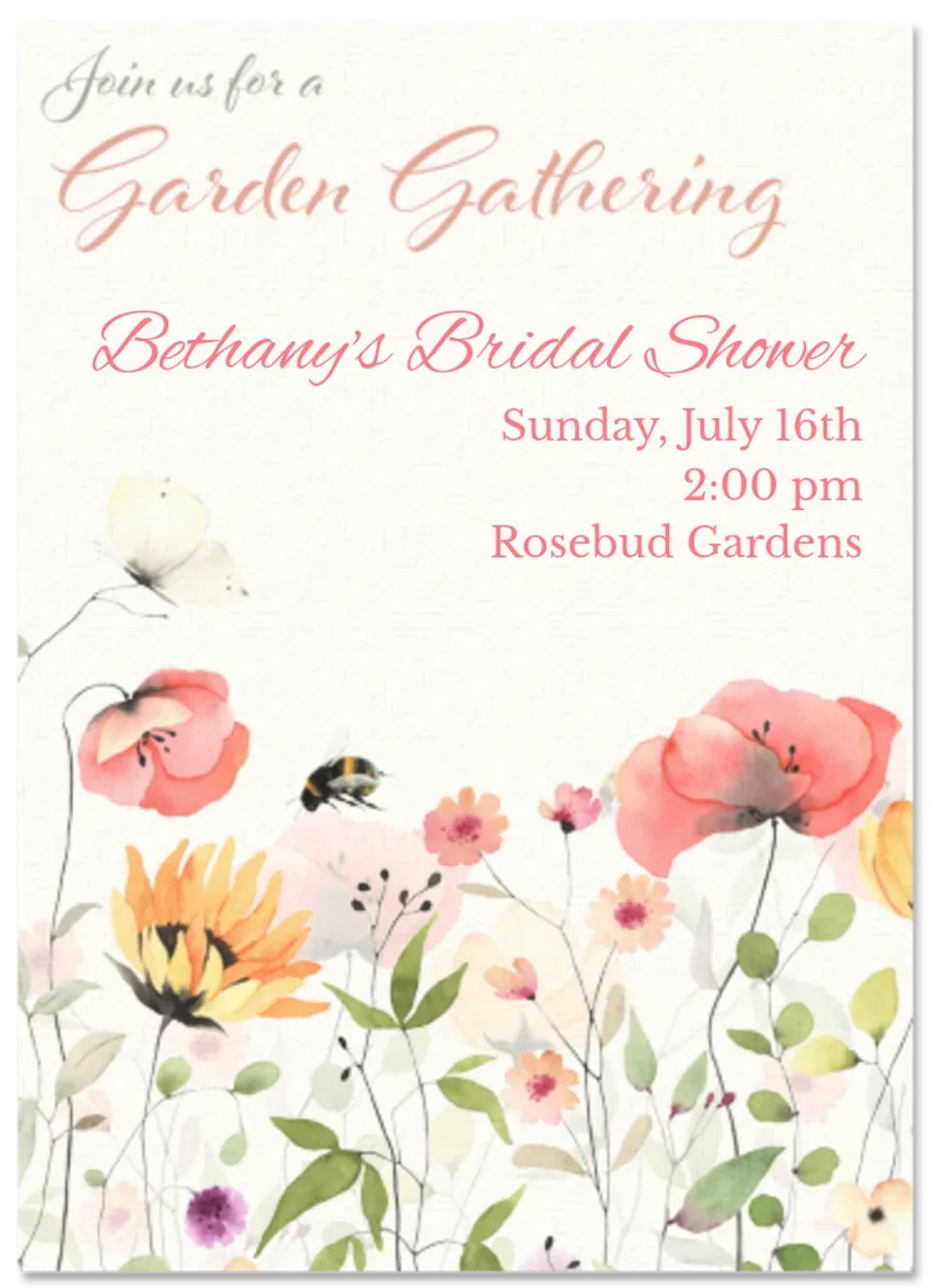 Garden Gathering card