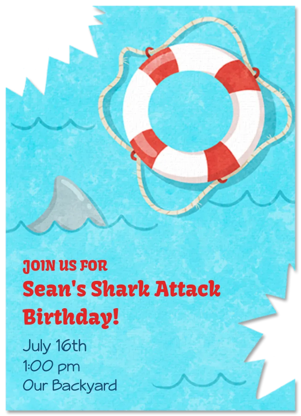 Shark Bite Water card