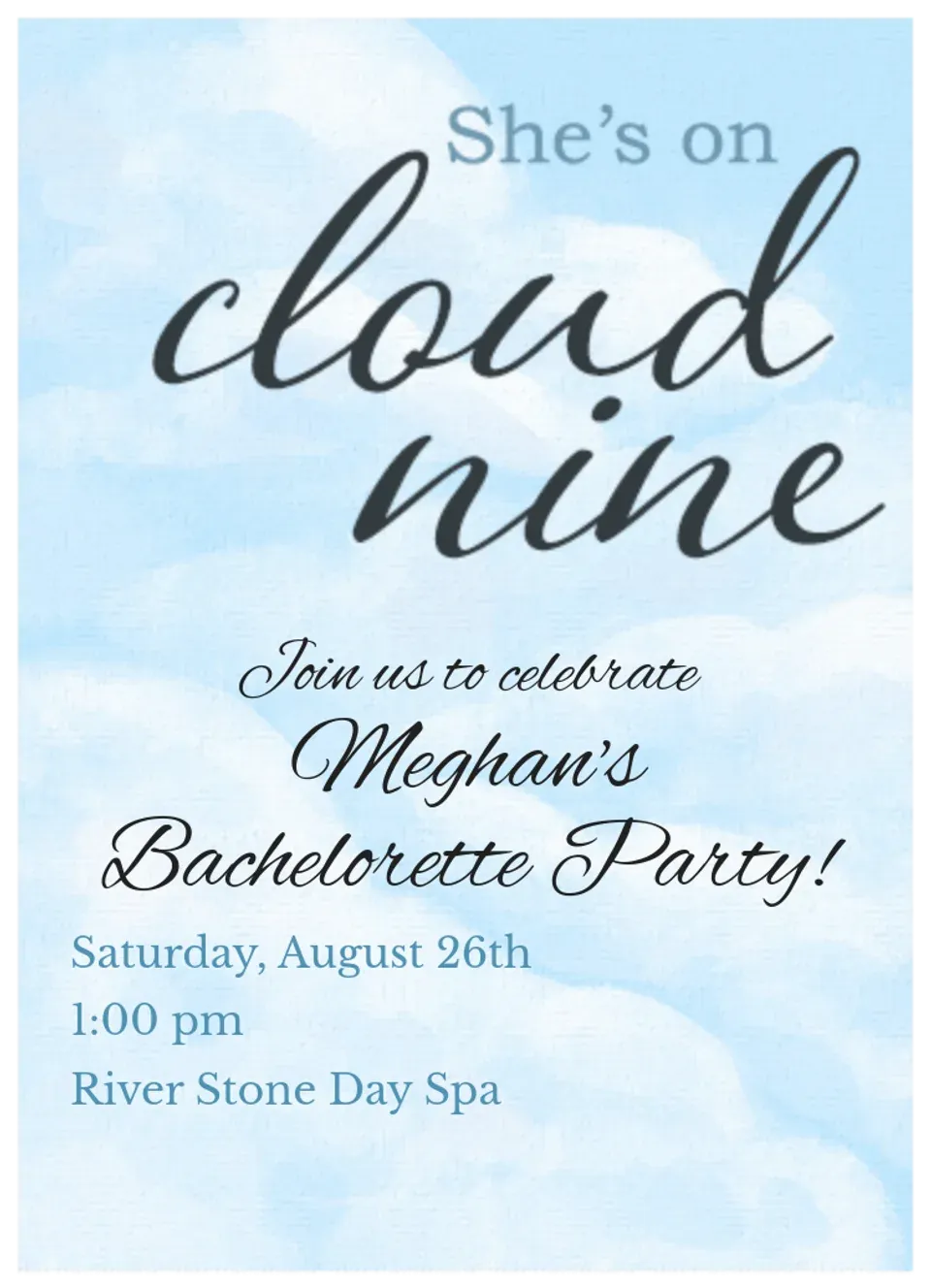 Cloud Nine card