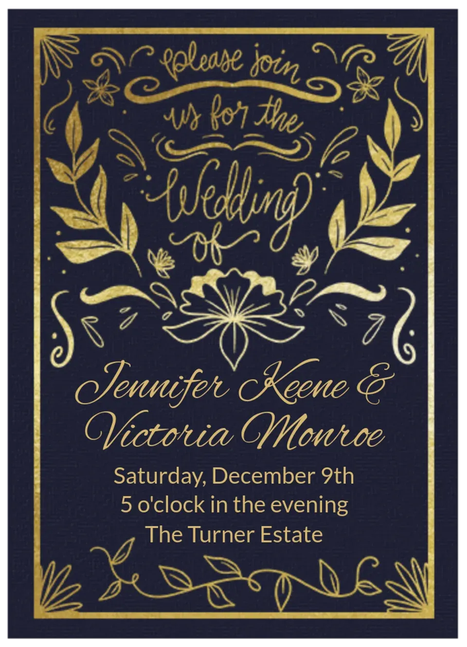 Filigree Floral card