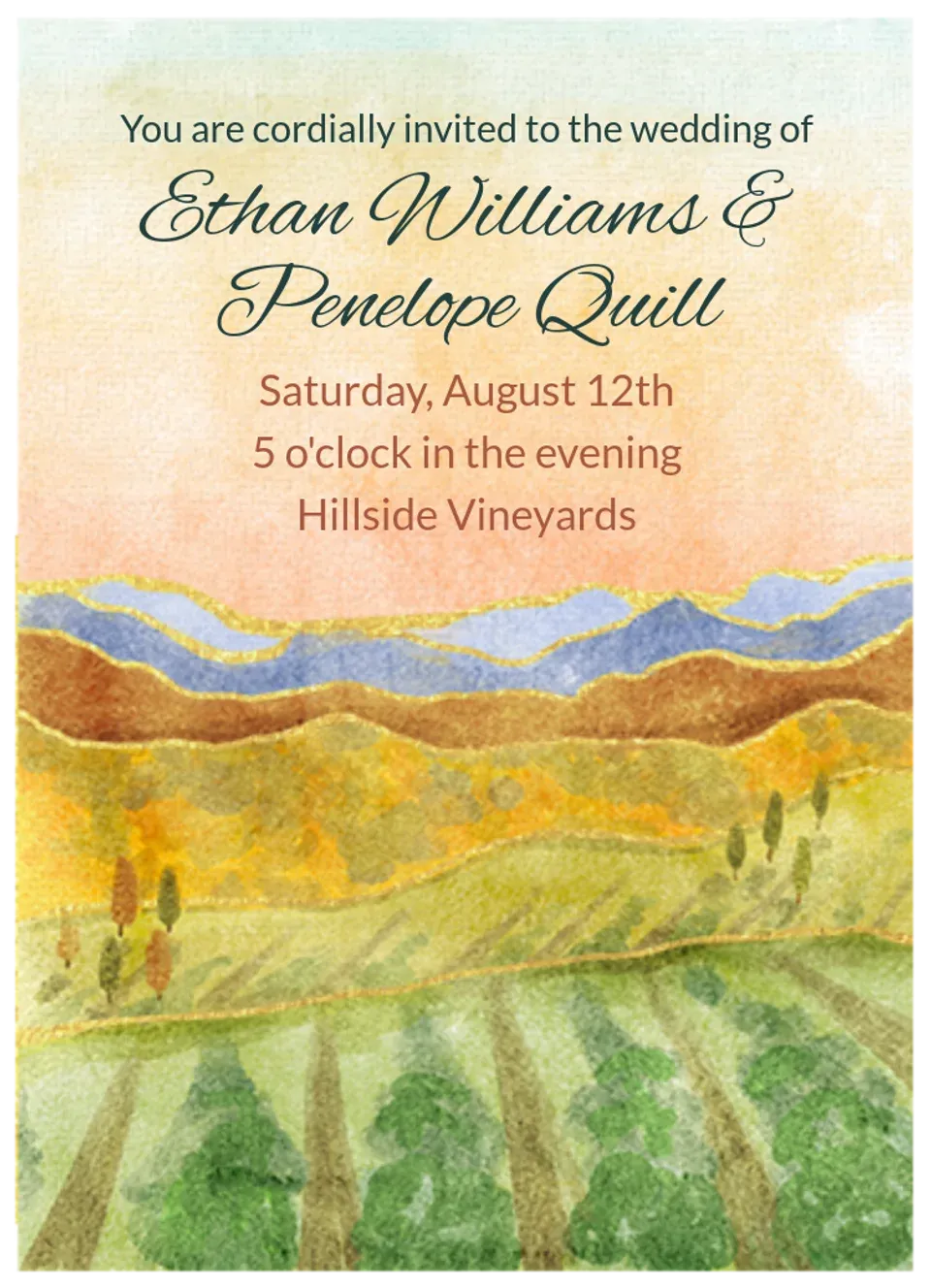 Abstract Landscape card