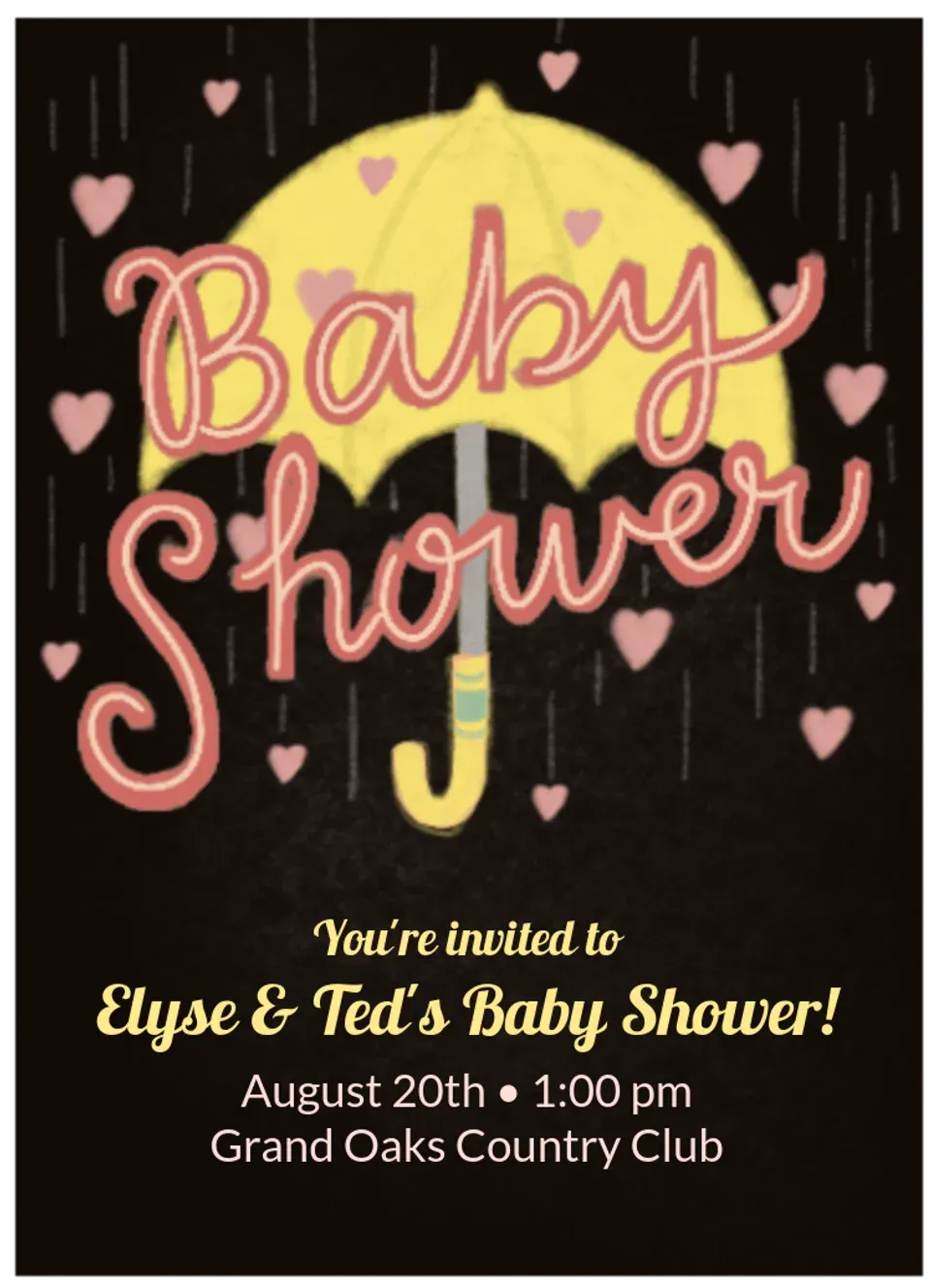 Baby Shower Umbrella card