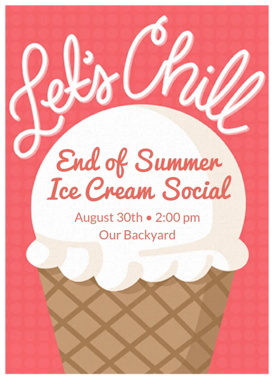 Chill Ice Cream Cone card