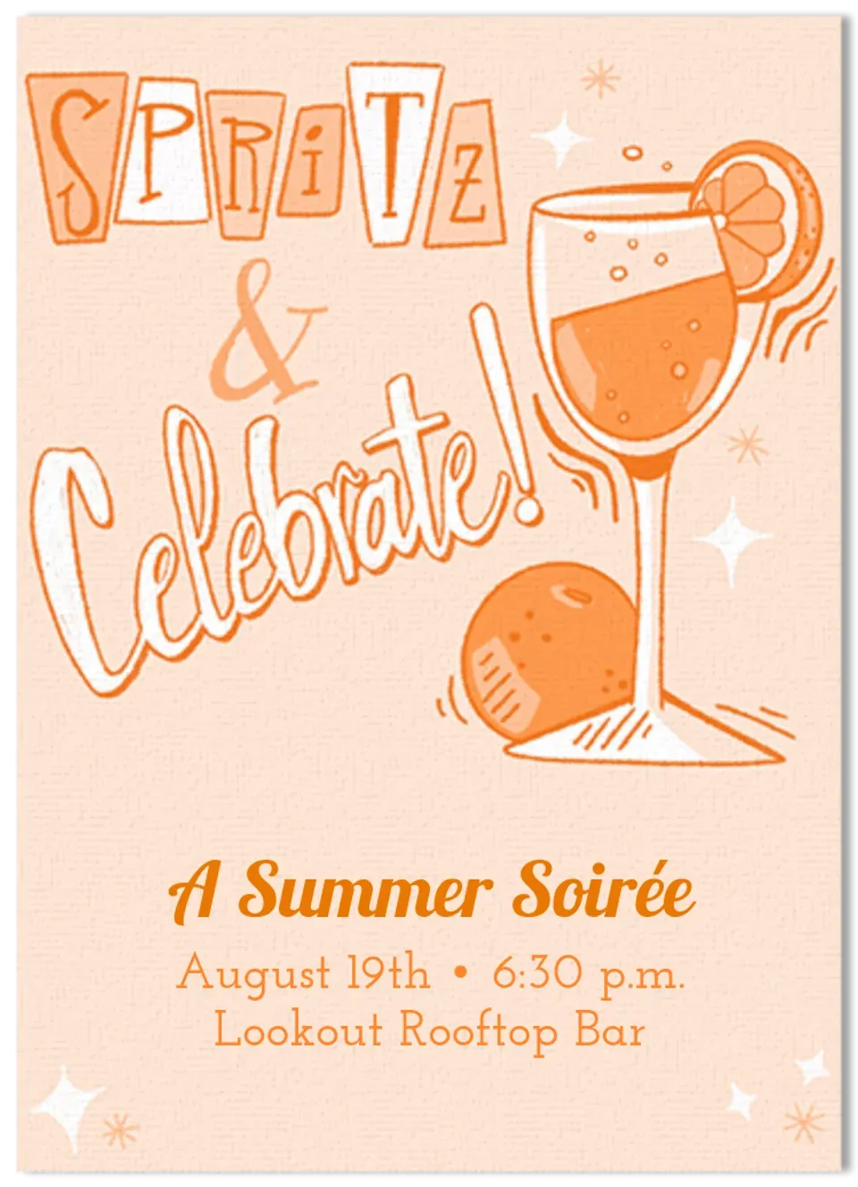 Spritz & Celebrate  card