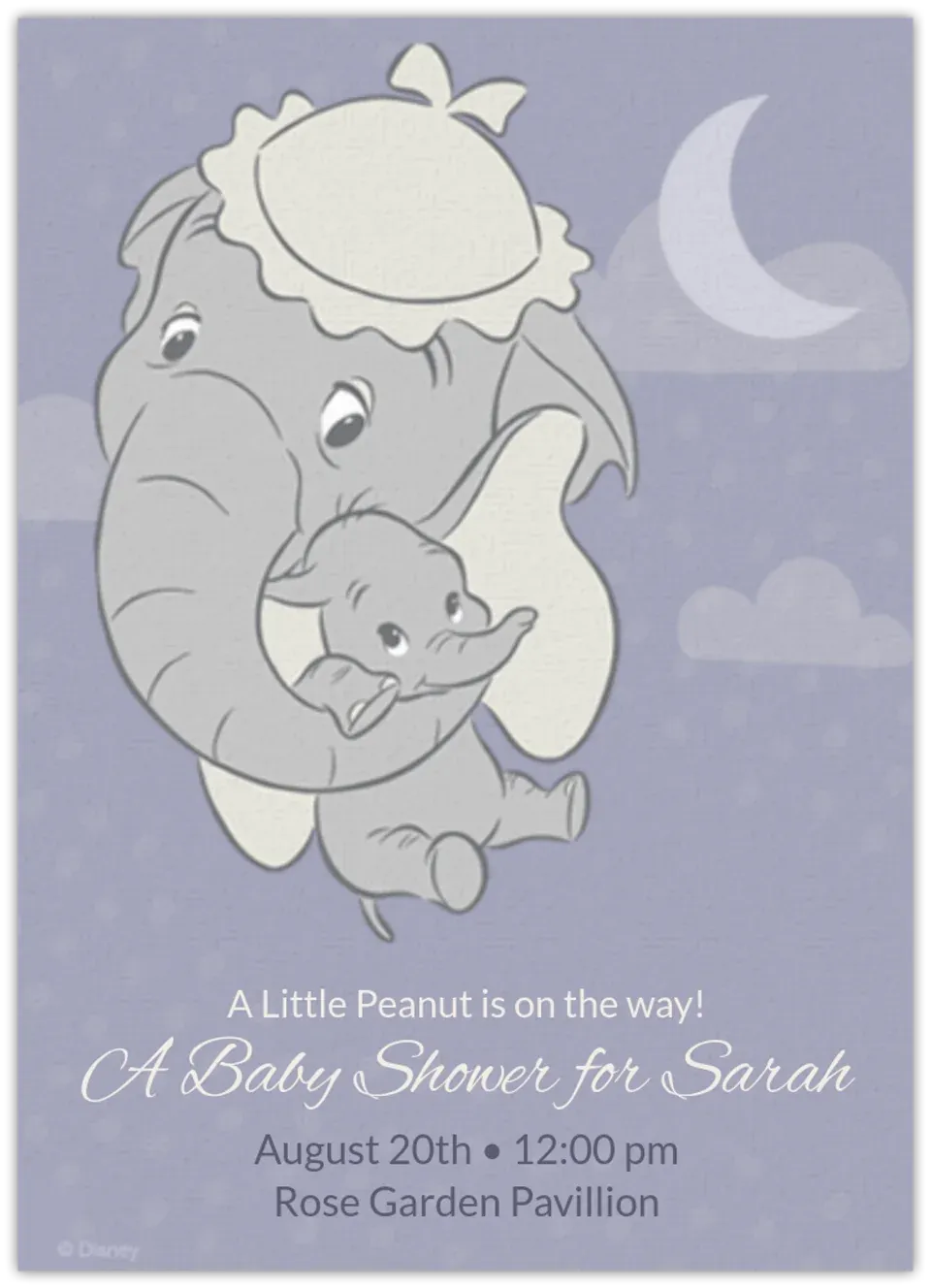 Dumbo Baby card