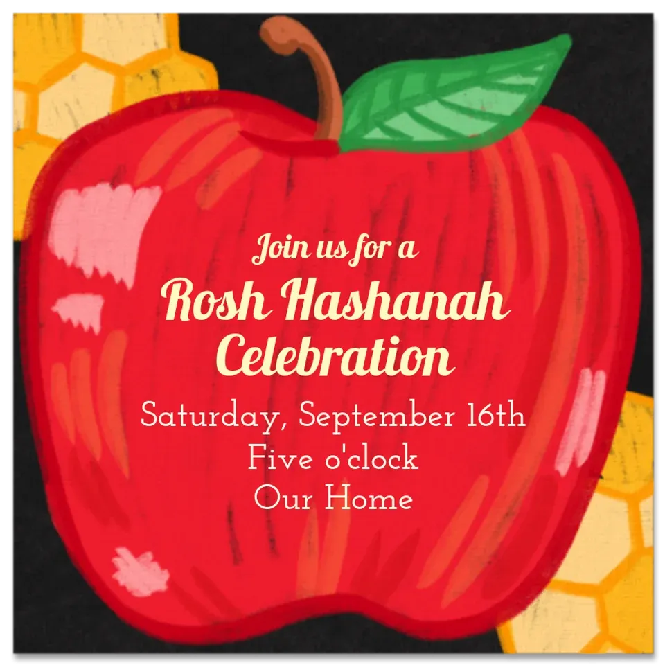 Apple and Honey card