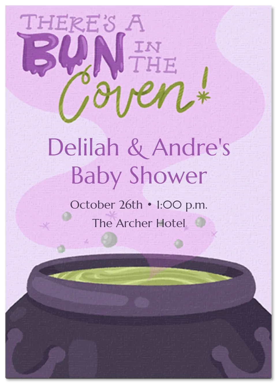 A Bun in the Coven card