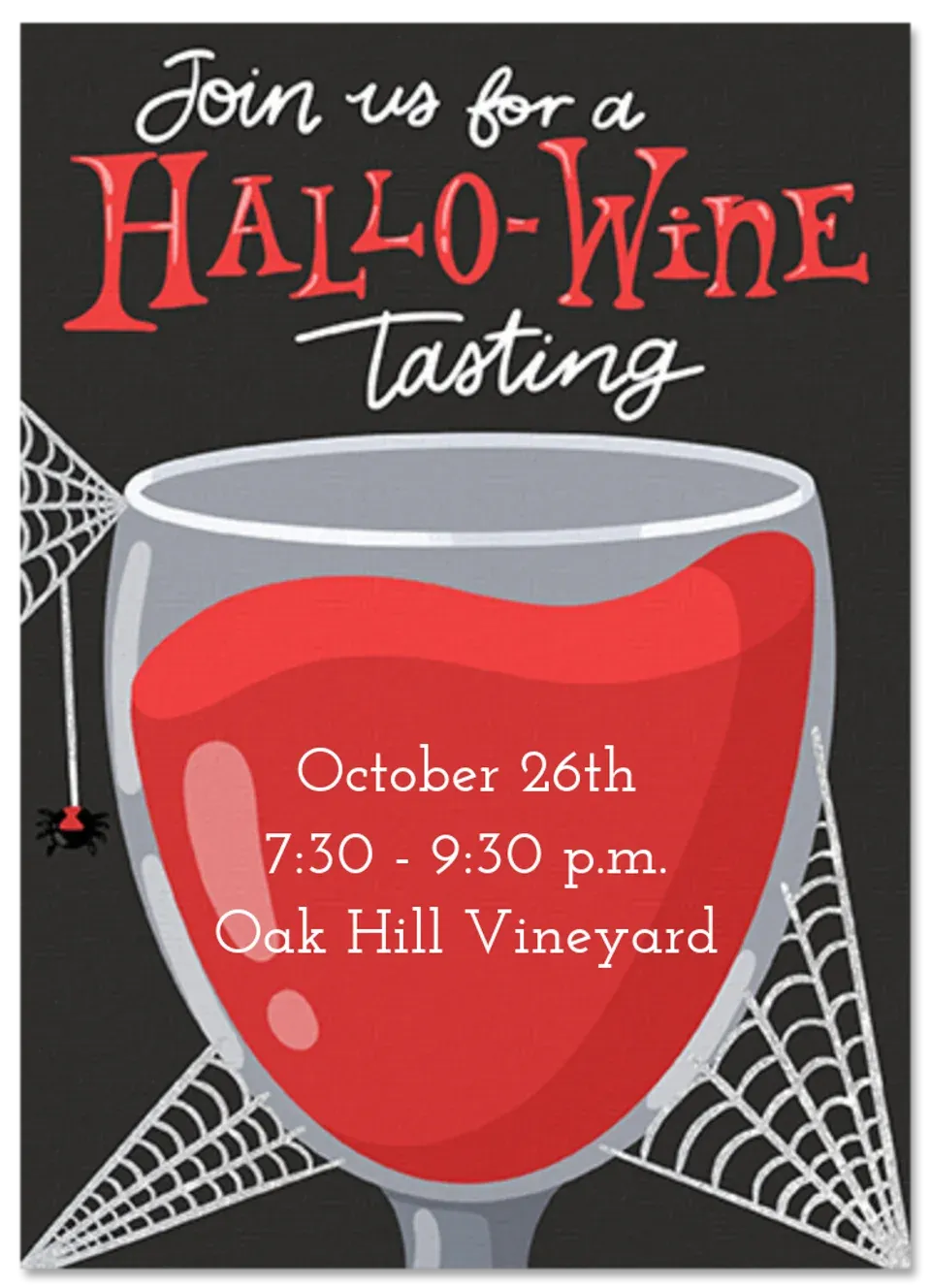 Hallo-Wine Tasting card