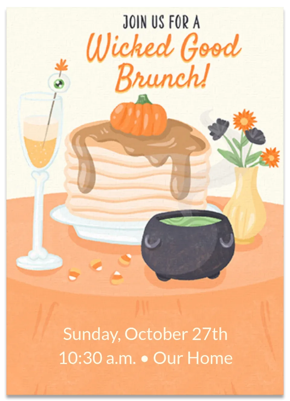 Halloween Brunch card