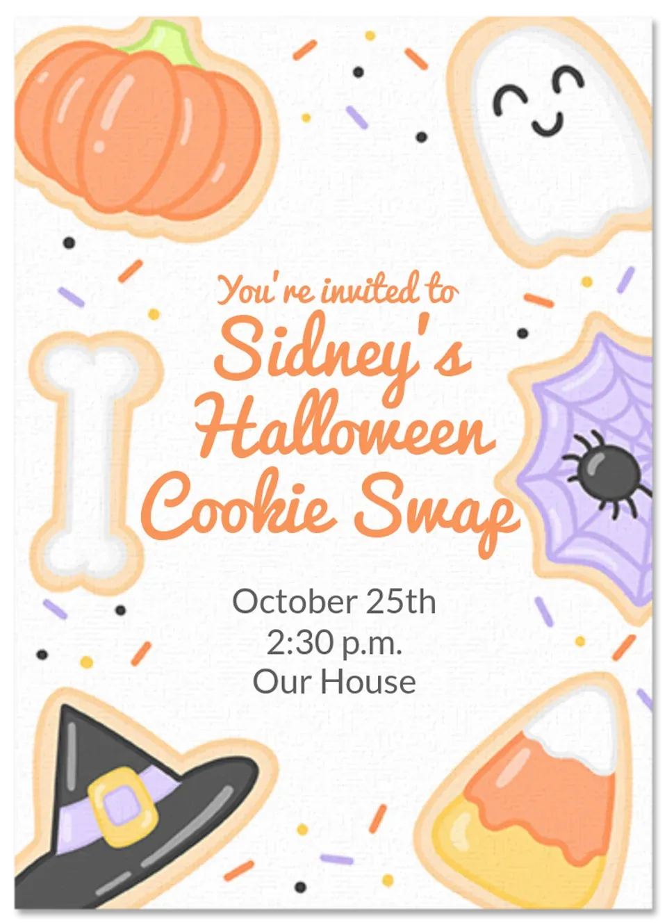 Halloween Cookies card