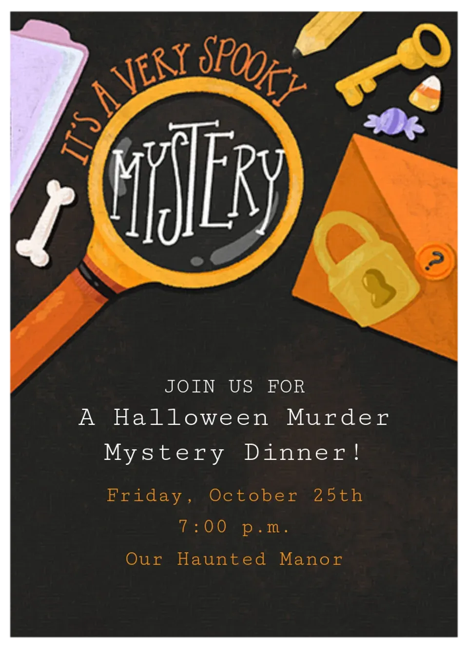 Halloween Mystery card