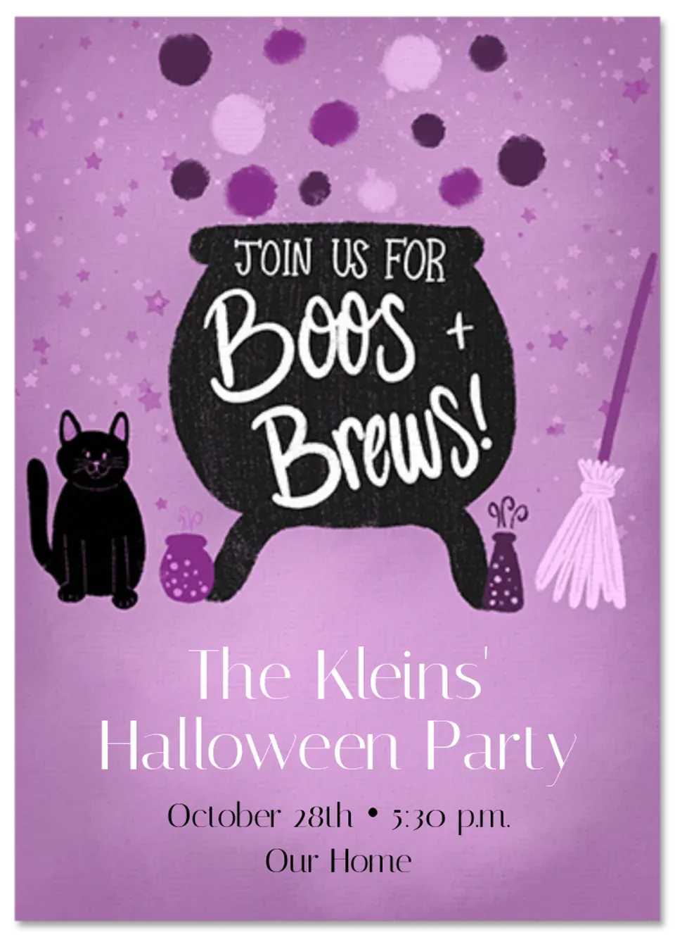 Boos & Brews Cauldron card